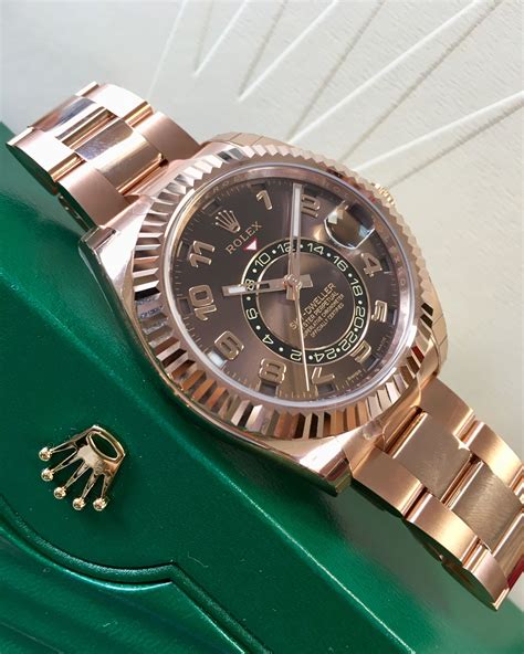 rolex sky dweller rose gold 2019|rolex sky dweller watch price.